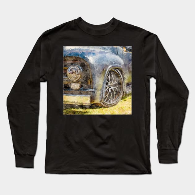 Classic Old Truck Up Close! Long Sleeve T-Shirt by Custom Autos